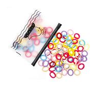 100 pezzi piccoli elastici per capelli signore, coda di cavallo elastica dei capelli multicolore, mini fascia per capelli per le ragazze bambino Toddler
