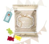 100 pezzi piccoli pacchetti Gummy Give Away regali con bello, che è da sei in beige crema di colori Vintage Bianco Regali, Feste, Matrimoni, Compleanni e festen come un piccolo regalo
