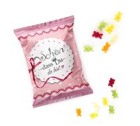 100 pezzi piccoli pacchetti Gummy Give Away - regali con bello, che è da sei in Pink Rosa Bianco per regali, feste, matrimonio, compleanno e festen come un piccolo regalo