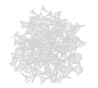 100 pezzi piccoli strumenti di riempimento del bottiglia a imbuto in plastica trasparente per i liquidi cosmetici profumo 100pcs