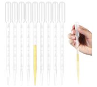 100 Pezzi Pipette In Plastica 5ML, Contagocce Usa E Getta Per Oli Essenziali, Uso Domestico, Lezioni Di Scienze, Esperimenti Di Laboratorio, Arte Fai-da-te, 1-5ml(5ML)