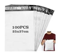 100 Pezzi Plastica Buste per Spedizioni, 25X35cm Impermeabile Sacchetti Spedizione, Sacchetti Per Spedizioni Vinted con Nastro Autoadesivo, Grigio Opache per Imballaggio Merci, Logistica di Trasporto