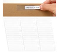 100 Pezzi Porta Etichette Trasparenti Schede per Organizer Portaoggetti Porta Prezzi Autoadesive Porta Carte in Plastica Tasche Adesive Trasparenti per Cartelle dell'Armadio Contenitori Portaoggetti