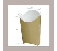 100 Pezzi Porta Patatine Grande Maxi Biodegradabile e Compost