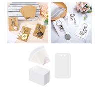 100 pezzi portachiavi display carte, con sacchetti autosigillanti, display