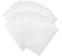 100 Pezzi Protector Buste per Carte, PVC Bianco, Sottile e | Tessere Nominative e Banche, Uso Leggero per Medici e Infermieri, Formato Pratico