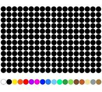 100 pezzi punti adesivi cerchi adesivi punto inventario pellicola marcatura Finest Folia 5mm Nero