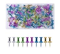 100 Pezzi Puntine da Disegno Puntine per Bacheca di Sughero Puntine per Cancelleria Chiodo in Sughero Puntine da Mappa Spilli per Lavagna Push Pins Thumb Tacks per Bacheca, Mappa, Ufficio, Lavagne