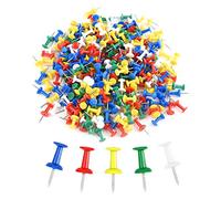 100 Pezzi Puntine Multicolori, Puntine Decorative Creative, Puntine Morbide a Cuscino con Testine in Plastica, Puntine per Pareti Fotografiche, Bacheca di Sughero, Bacheca