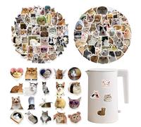 100 Pezzi Puzzle Adesivi In Schiuma Adesivi Gatti Meme Sticker Gatti Meme Gadget Gatto Divertente Cat Meme Stickers Adesivi Meme Adesivo Gatto