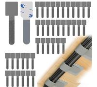 100 Pezzi Raccogli Cavi Scrivania,Supporto Autoadesive, Cable Management,Fermacavi Adesivi,Fascette Elettricista Ideali per La Gestione Dei Cavi In Casa, Ufficio, Giardinaggio e Altro