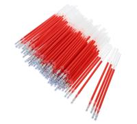 100 Pezzi Ricariche Penna a Gel Punta Fine, Rosse, Plastica | Ufficio e Lavoro, Pratiche e Brillanti, Confezione Ampia, per Studenti e Personale D'ufficio