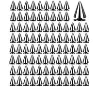 100 Pezzi Rivet Punk Borchie in Metallo Borchie a Vite Cono Rivetti a Vite Borchie Decorative Cuoio DIY Rivetti per Borse DIY in Pelle Bracciali Collane Abbigliamento Scarpe, 7x10mm (Pistola Nera)
