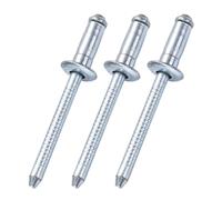 100 Pezzi Rivetti Ciechi Tamburo Singolo Ferro, 4,8mm Rivetti Pop | Testa Tonda Rivetti Targa para Metalli Materie Plastiche Auto Moto Navi Mobili Costruzione Armadi Decorazione(4.8X14mm)