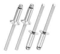 100 Pezzi Rivetti Ciechi Testa Svasata, 2,4mm 3mm Acciaio Inossidabile 304 Estremità Aperta Rivetti Targa per Metallo Legno Plastica Mobili Targhe Nautica Fai da te(3X8mm)