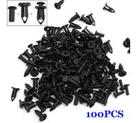 100 pezzi rivetti plastica auto fissaggio parafango paraurti perno clip strument