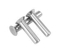 100 Pezzi Rivetti Solidi a Testa Piatta, Acciaio Inossidabile M3 Rivetti Svasati per Meccanica, Riparazione Auto, Progetti Fai da te(M3X18mm)