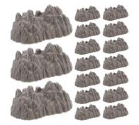 100 Pezzi Roccia di Simulazione Plastica, Miniatura | Texture Realistiche e Colori Naturali, Riposizionabile, per Diorami, Ambientazioni Fiabesche, Basi e Lezioni