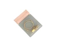 100 pezzi ROSA Gioielli Sacchetto con cerniera satinato Anello Orecchino Collana Bracciale Imballaggio Trasparente Plastica EVA per collane, orecchini, bracciali(10x7cm)