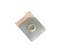 100 pezzi ROSA Gioielli Sacchetto con cerniera satinato Anello Orecchino Collana Bracciale Imballaggio Trasparente Plastica EVA per collane, orecchini, bracciali(6x8cm)