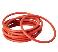 100 Pezzi rosso Guarnizioni di tenuta O-Ring, 16mm x 19mm x 1.5mm, 1.5mm Filo Diametro, 16mm ID, 19mm OD, Rondella di tenuta metrica