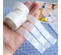 100 pezzi/rotolo Colla in granuli a doppia faccia per erogazione di palloncini, colla adesiva trasparente e rimovibile, idoneaa per matrimoni e feste, nastro biadesivo acrilico trasparente, colla nano