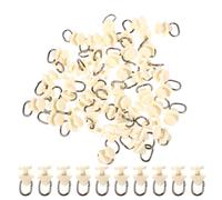 100 pezzi rulli muti a bordo pista tende in plastica Accessorio per tende per