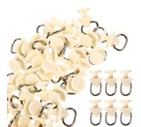 100 pezzi rulli muti a bordo pista tende in plastica Accessorio per tende per