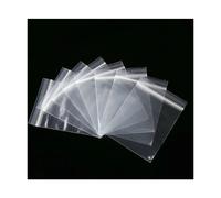 100 pezzi Sacchetti autoadesivi con chiusura a strappo, piccoli sacchetti di plastica trasparenti, sacchetti