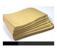 100 Pezzi Sacchetti di Carta Gialla a Base di Pasta di Legno Biodegradabili e Fu