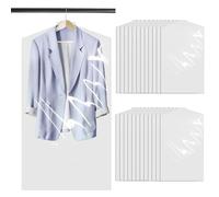 100 Pezzi Sacchetti Porta Abiti Trasparenti Monouso, 60 x 100 cm Buste Copriabiti Copri Abiti Antipolvere in Plastica, Impermeabili e Appesi,Borse Antipolvere per Tintorie e Abiti,Giacche,Camicie