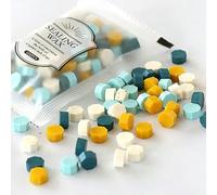 100 pezzi/sacchetto di perline di ceralacca di colore misto timbro vintage sigillo di cera materiale for album di ritagli invito di nozze busta cartolina fai da te(20)