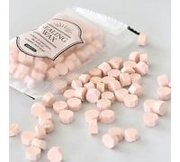 100 pezzi/sacchetto di perline di ceralacca di colore misto timbro vintage sigillo di cera materiale for album di ritagli invito di nozze busta cartolina fai da te(11)