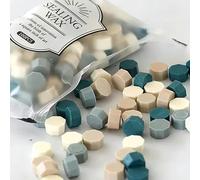 100 pezzi/sacchetto di perline di ceralacca di colore misto timbro vintage sigillo di cera materiale for album di ritagli invito di nozze busta cartolina fai da te(18)