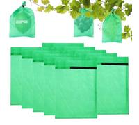 100 Pezzi Sacchetto di Protezione dell'uva,20x 30cm Sacchetti Protezione Frutta,Sacchetti Rete Frutta,per Frutta da Giardino Una Protezione Efficace Contro Insetti Come Vespe e Uccelli.