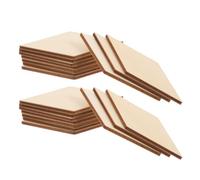 100 Pezzi Sagome in Legno a Forma di Diamante, Non Rifiniti | Studenti e Laboratori, Superficie Liscia senza Sbavature, Stile Rustico Naturale