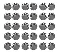 100 Pezzi Scaglie per Armatura Medievale Nere, in Acciaio Inox | Materiale per Teatro e Larp, Fori Preforati e Bordi Lisci, Effetto Realistico per Riparazioni e Decorazioni
