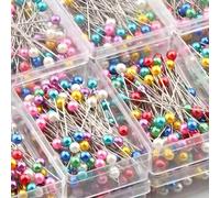 100 pezzi/Scatola Spille decorative in plastica con perle finte colorate per realizzare abbigliamento, San Valentino, matrimoni di San Valentino, compleanni, cucito, accessori per cucito, fai da te, d