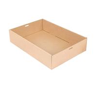 100 pezzi - Scatole Catering M 375 G/M2 35,9 x 25,2 x 8 cm naturale Kraft