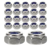 100 Pezzi Set di Dadi di Fissaggio M6 in Acciaio 304 e Nylon | Bloccaggio Manuale, Previene L'allentamento, Installazione Semplice, Ricambio Diretto per Macchinari e Prodotti Elettronici