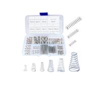 100 pezzi Set di molle coniche di ritorno assortite, 10 dimensioni diverse, molle di compressione coniche lunghe da 2,5 a 30 mm in metallo