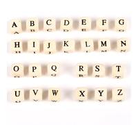 100 pezzi/set naturale misto di legno lettere alfabeto perline sciolto Distanziatore perline per DIY Braccialetti Gioielli creazione fatto a mano Accessori L,M,S,H,A,T,O,X,B,C,D,E,F,G,I,J,K,N,P,Q,R,U,
