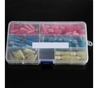 100 pezzi/set terminali a crimpare termorestringenti impermeabili connettori for cavi elettrici isolati terminali a forcella femmina/maschio kit connettori