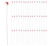 100 Pezzi Sigillo per Contatori con Filo in Plastica | Numerazione Seriale, Design Trasparente, per Valvole Utenze e Contatori Acqua, Uso Tecnico Sul Campo