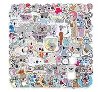 100 pezzi simpatici adesivi koala per bottiglia d'acqua, telefono, skateboard, laptop, pacchetti di adesivi estetici per ragazze adolescenti