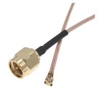 100 pezzi SMA maschio a uFL/u.FL/IPX RF coassiale adattatore RG178 codino 8 "20 cm