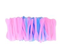 100 Pezzi Spatola Cosmetica Bianca in Plastica per Maschera Viso | Applicazione Crema e Campionamento, Presa Comoda, Uso DIY Colore Casuale