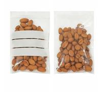 100 Pezzi Spesse Borse di Conservazione Alimentare Trasparenti Riaprilebili con Area Etichetta Scrivibile - 3.14 Mil Borse Zip Ermetiche per Caffè, Noci, Spezie, Snack & Organ(Size:1.57×2.36in(4×6cm))