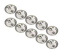 100 Pezzi Spilla Fai da Te con Bottone a Spillo Bianco, con Superficie Liscia, Forniture di Parti di Medaglie con Emblema Distintivo di Sicurezza Rotondo per (Distintivi in
