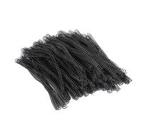100 pezzi Spirale di rilegatura Diametro 12,7 mm 48 denti 4:1 90 pezzi Capacità carta A4 Spirali di rilegatura Anello (Nero)